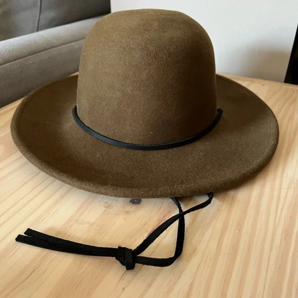 Brixton Green Fedora with Dark Brown Trim Brixton Men main image 3
